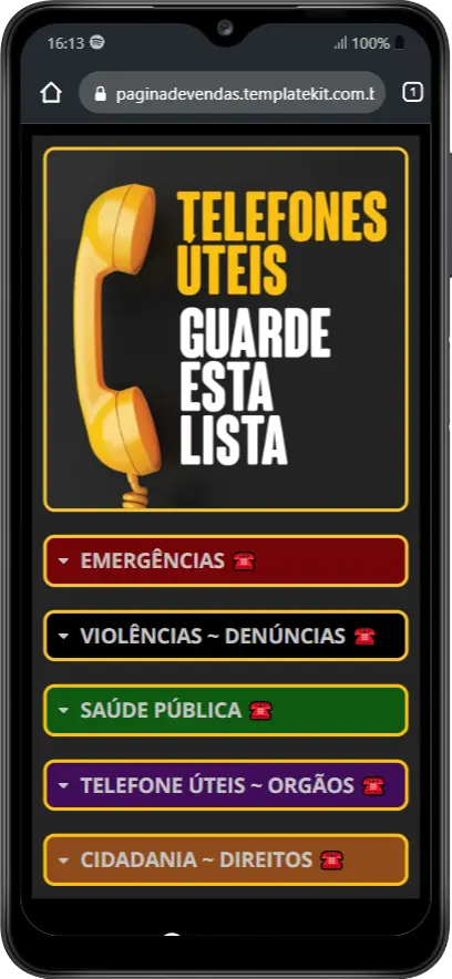 Telefones uteis thumb 1